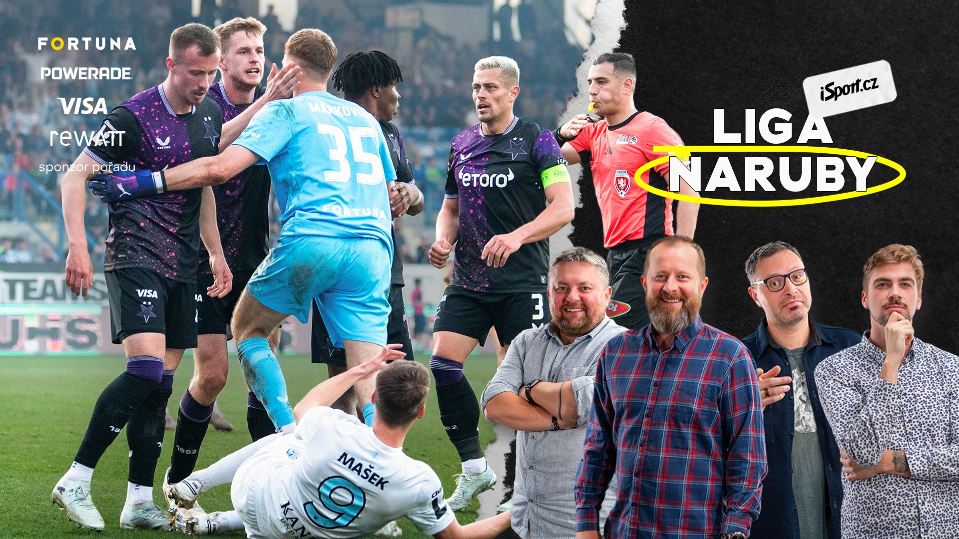 Brutální střet v Liberci, Kuchta se chce prostřílet na MS, sázka o Hapala, co zákroky Azaky a Mosese? | Liga naruby