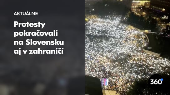 V Bratislave prišlo opäť vyše 40 000 demonštrantov, ľudia sa zišli aj v ďalších 50 mestách
