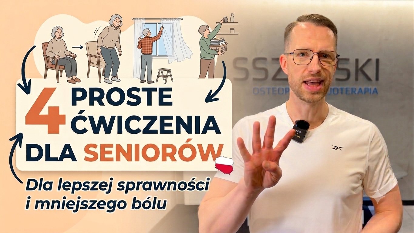 Niezbędne ĆWICZENIA dla seniorów...tylko cztery!