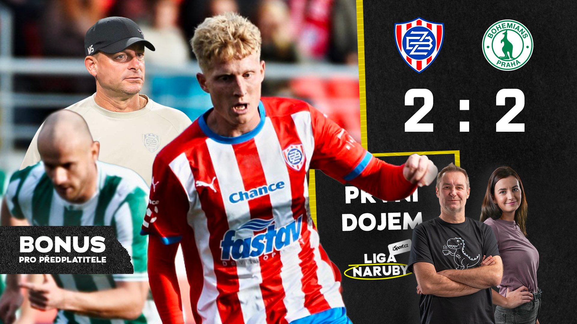 Smolař Mirvald, pochvala pro Penxu. Nadprůměrný ligový zápas v Brně a zasloužená remíza | První dojem