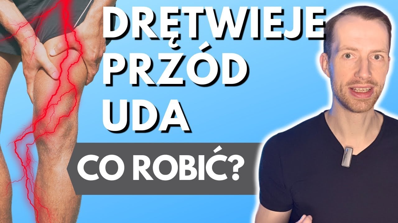 DRĘTWIENIE przodu uda! - Czy to RWA UDOWA - Ból przy DYSKOPATII - ćwiczenia - co robić
