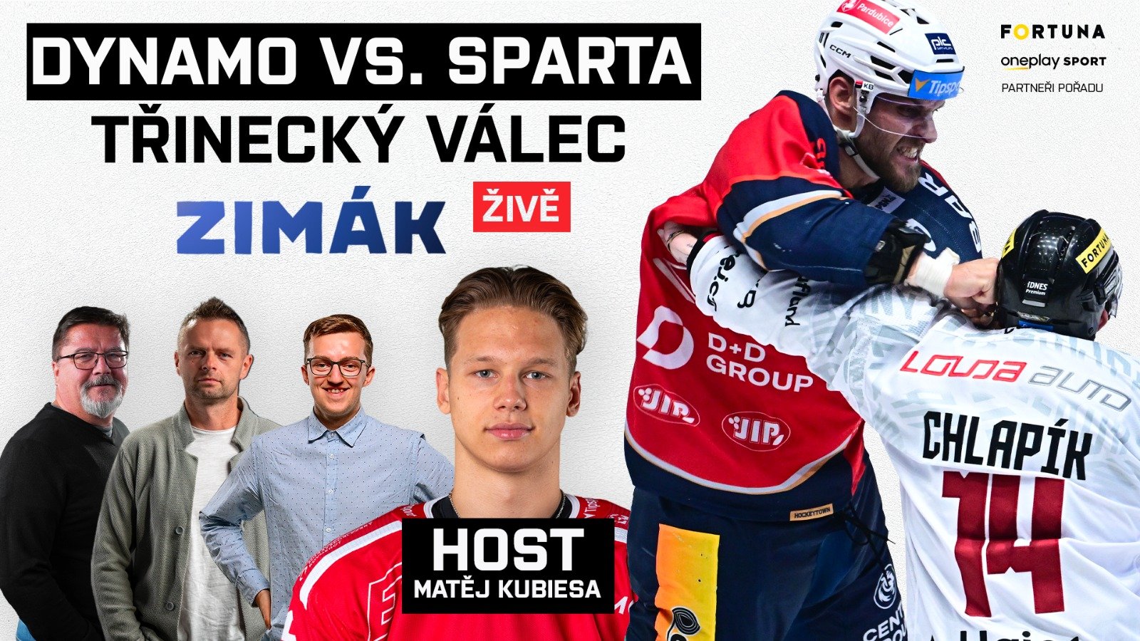 Živě s Kubiesou: Třinec dál dominuje. Tomášek se mstil Spartě, Irving je v Kometě | Zimák