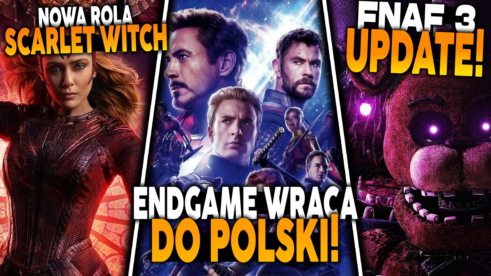 Endgame wraca do polskich kin! | Jason Bourne będzie KOBIETĄ?! | Scarlet Witch w nowej roli!