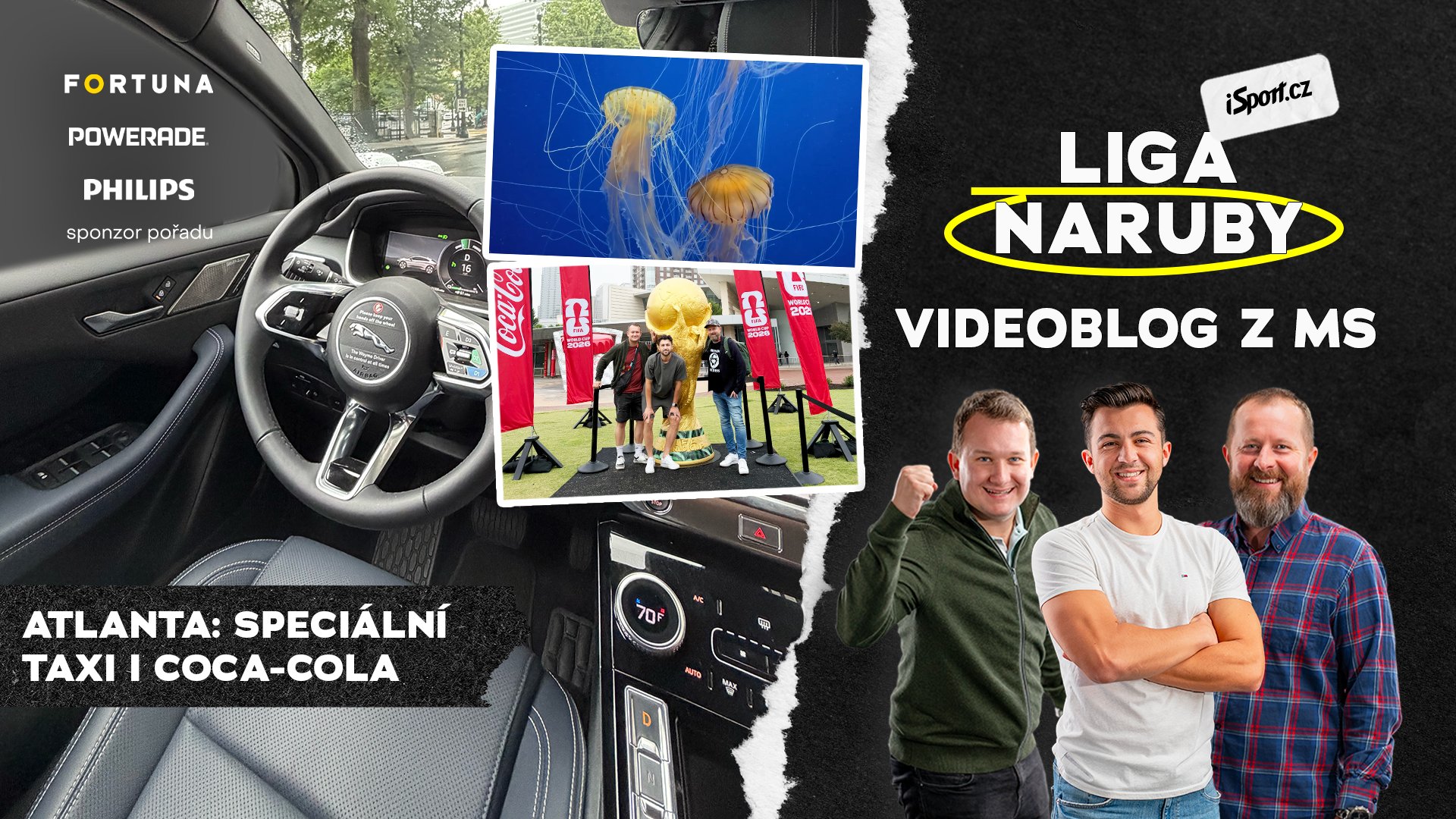 Taxíky bez řidičů a domov Coca-Coly. Kam zajít před klíčovým českým zápasem v Atlantě proti JAR? | Videoblog