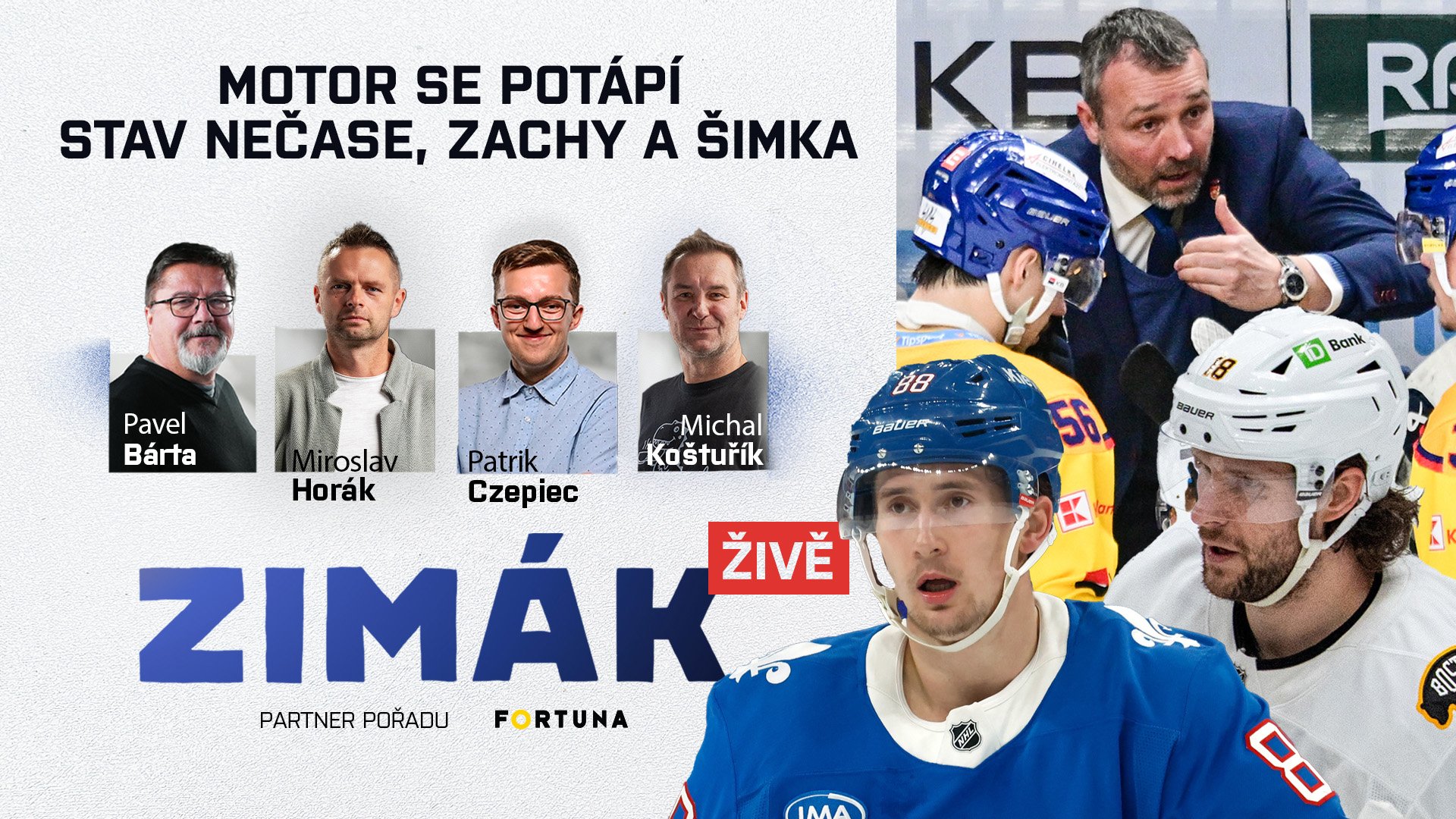 Zimák ŽIVĚ: Proč Vary tak válí? Motor v problémech. Česká zranění před ZOH
