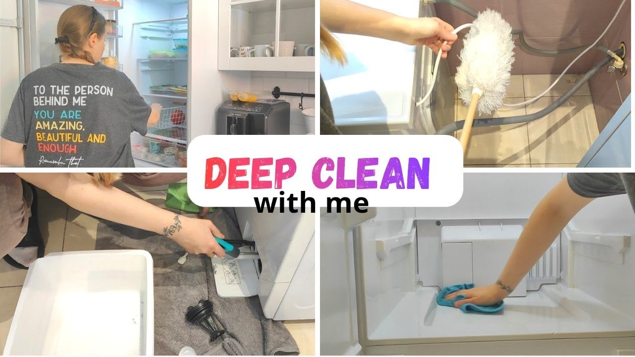 💚Nowy dźwięk 💚 DEEP CLEAN 🧼😳 czyszczenie lodówki i pralki, sprzątanie kuchni i łazienki!