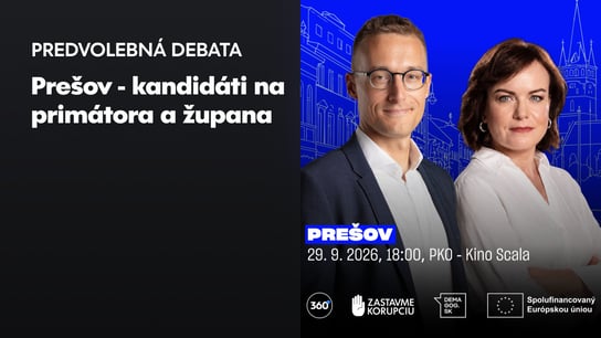 Predvolebná debata v Prešove 29.9.2026