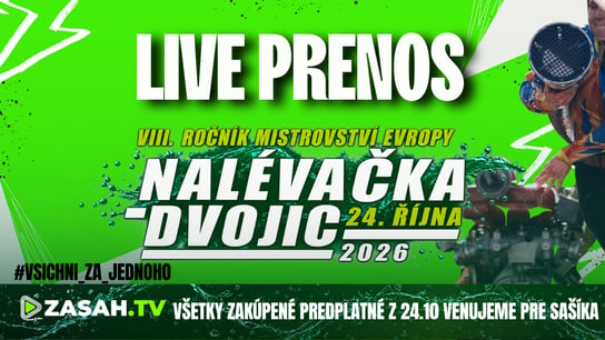 Mistrovství Evropy v nalévačce 2026 LIVE 