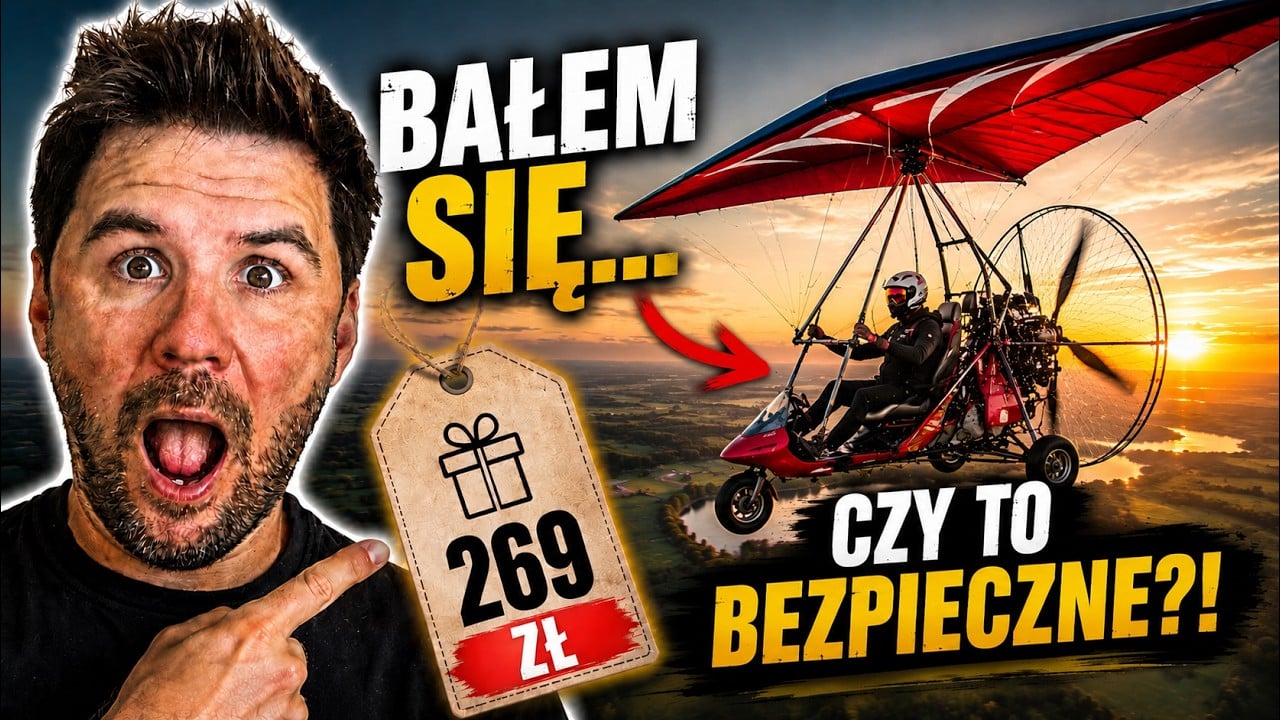 200 metró w nad ZIEMIĄ - 269 zł za 10 minut STRACHU?! LOT MOTOLOTNIĄ!