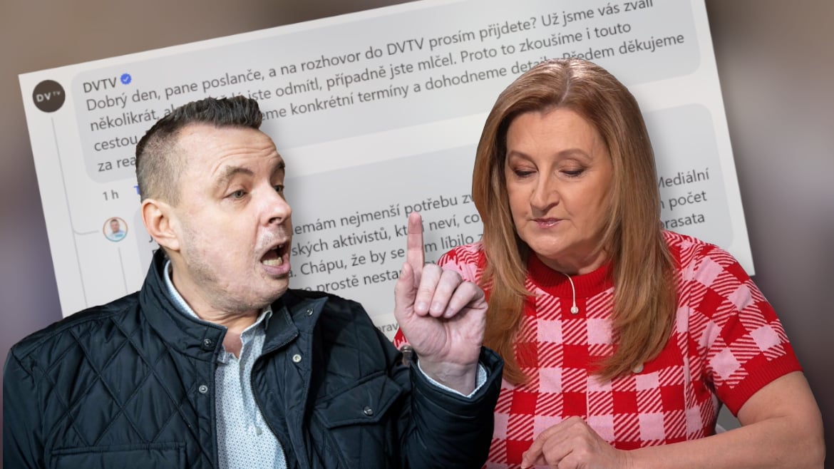 „Paní Drtinová, nepotřebuju vás, jste žumpa!” Jak jsme zvali do DVTV Jindřicha Rajchla a poslanec PRO nás nazval prasaty