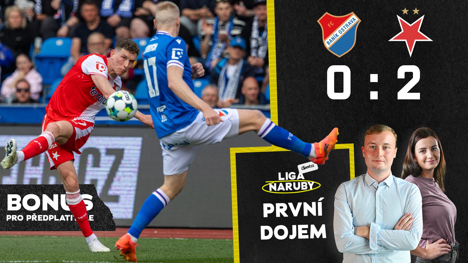 Druhá branka Slavie zápas zlomila. Chaluš je smolař utkání a tabulka z pohledu Baníku je prů*er | První dojem