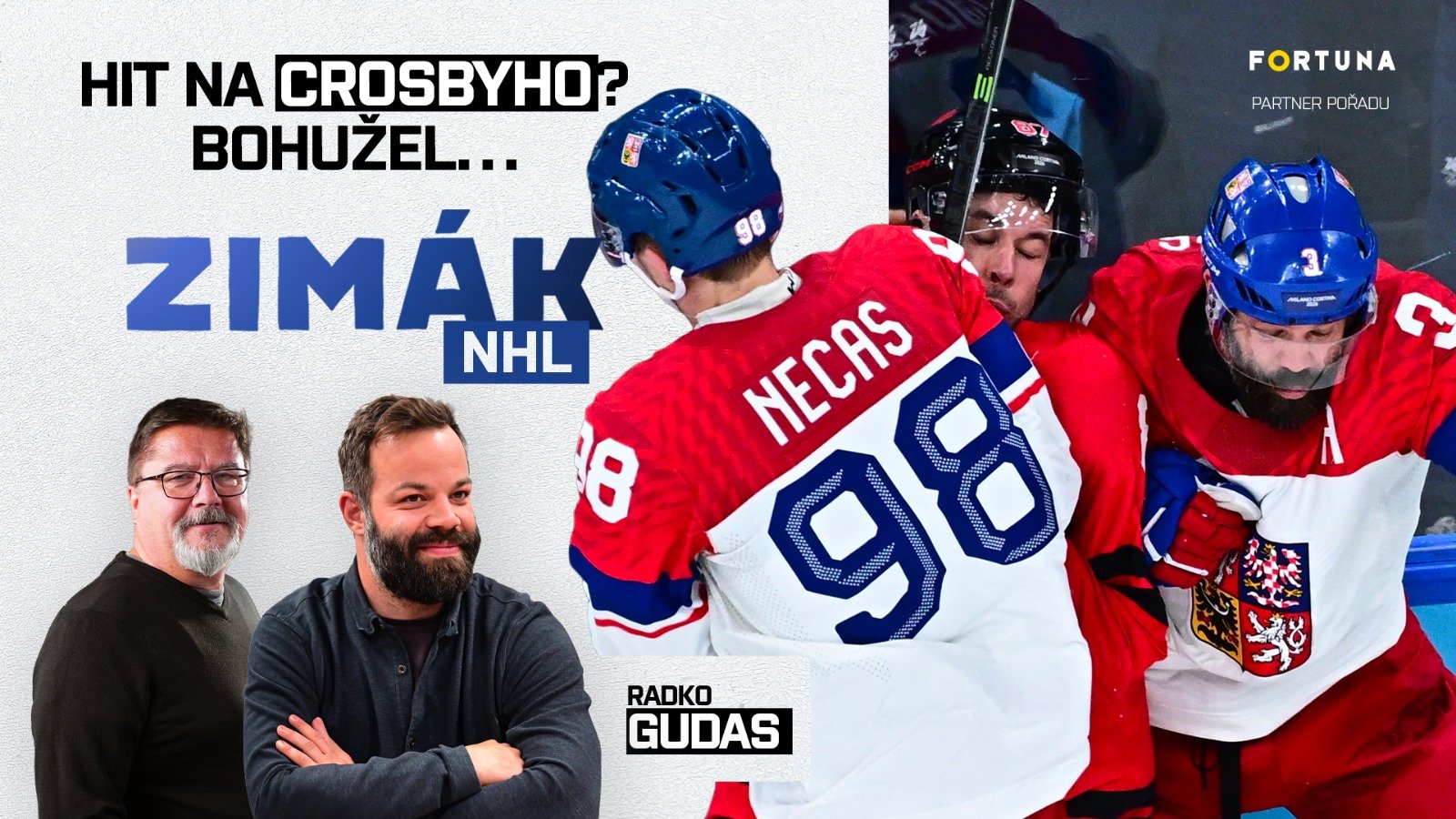  Zimák NHL s Radkem Gudasem: Hit na Crosbyho? Nic zákeřného. Nechceš, aby se někomu něco stalo