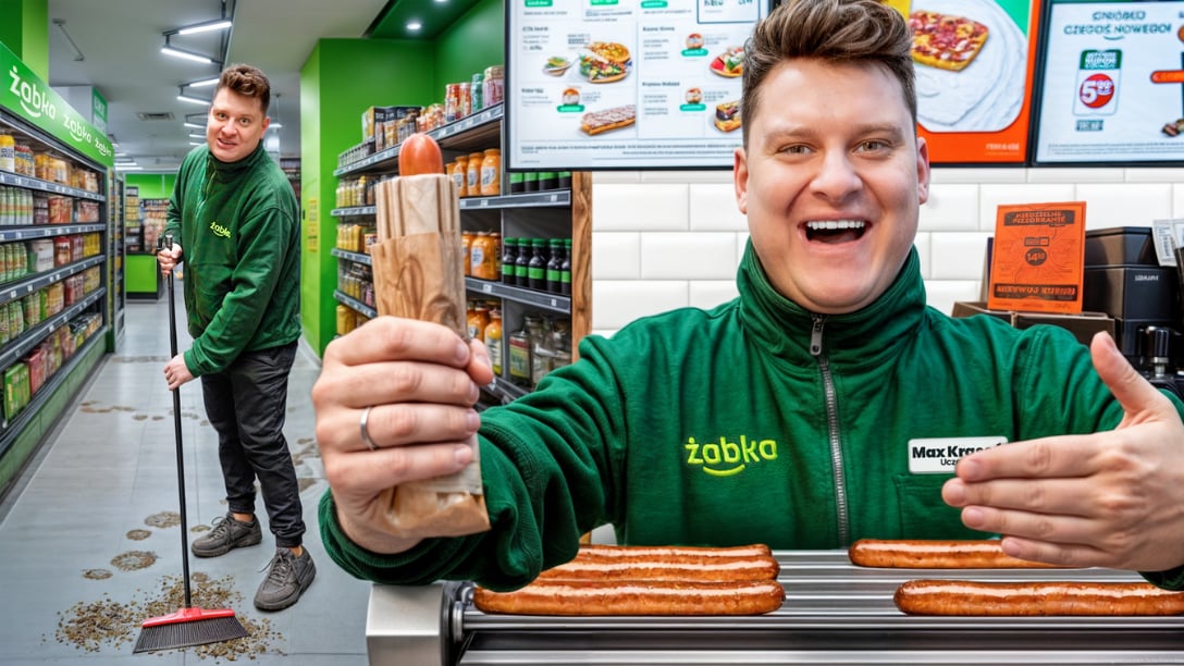 POSZEDŁEM DO PRACY W ŻABCE | PRAWDZIWA ŻABKA!