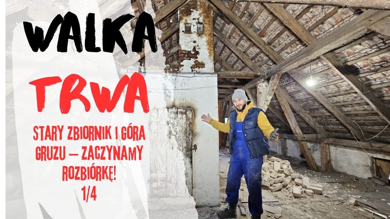 #16 Stary zbiornik i góra gruzu - przygotowania do rozbiórki!!! #diy #remont #siedlisko