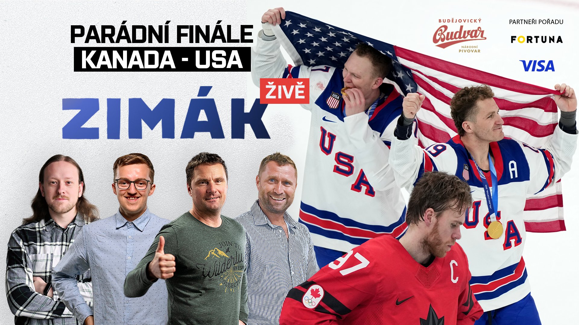 Zimák ŽIVĚ: Finále ZOH! Zlato pro zesnulého parťáka, McDavid čeká. Plyšáci? Bizár