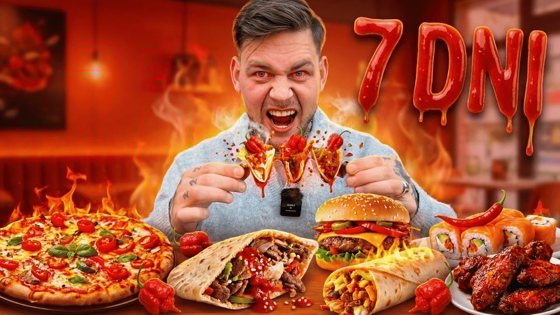 Maksymalnie: 7 DNI JADŁEM NAJOSTRZEJ JAK SIĘ DA! (10 MLN EKSTRAKT)