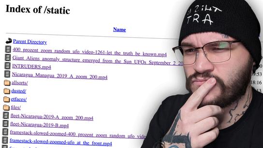 Podivný web s UFO záběry..