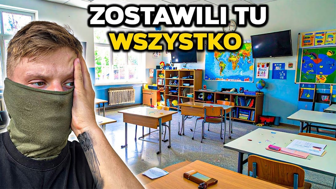 OPUSZCZONA SZKOŁA W IDEALNYM STANIE (ZNALAZŁEM TELEWIZORY, DRUKARKI, PEŁNO SPRZĘTU)