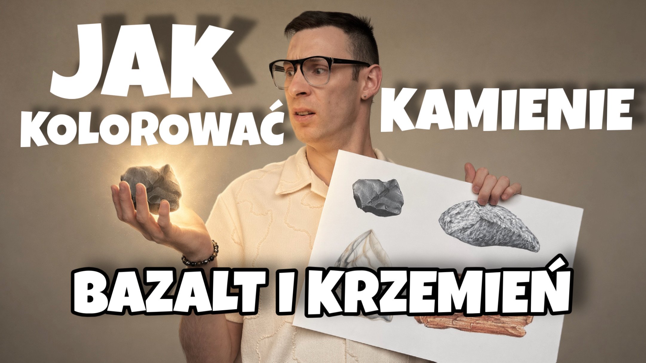 Jak kolorować KAMIENIE cz. 1 / BAZALT I KRZEMIEŃ
