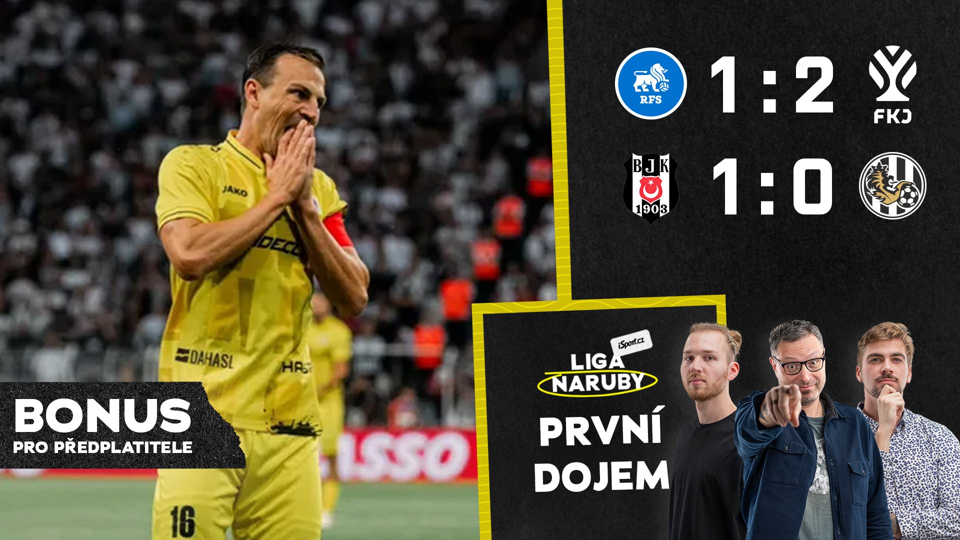 Fanoušci Hradce Králové byli slyšet i v Istanbulu, Darida obstál. Jablonec podržel Hanuš, co play off? | První dojem