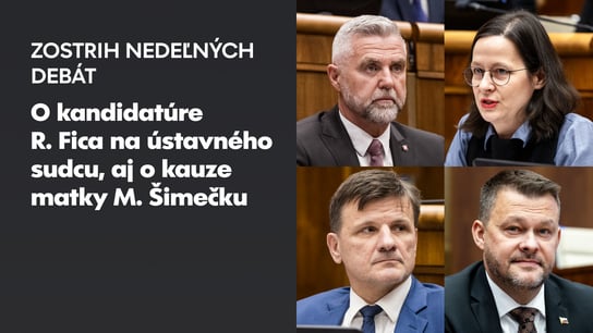 T. Gašpar: “Koalícii by možno pomohlo, ak by na Ústavný súd odišiel A. Danko.” Z. Števulová: “PS stojí za M. Šimečkom, nezodpovedá za konanie svojej mamy”