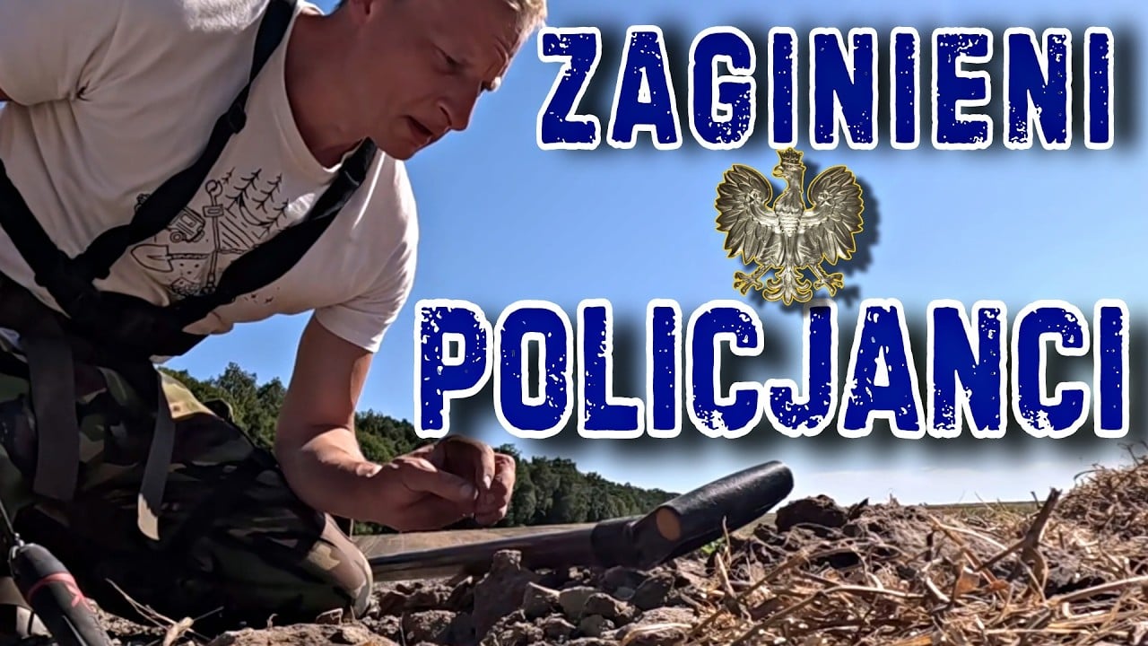 Znaleźliśmy odznaki Policji Państwowej w miejscu zbrodni wojennej