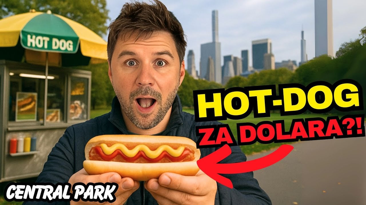 Amerykański hot dog z Central Parku! - Jak smakuje!