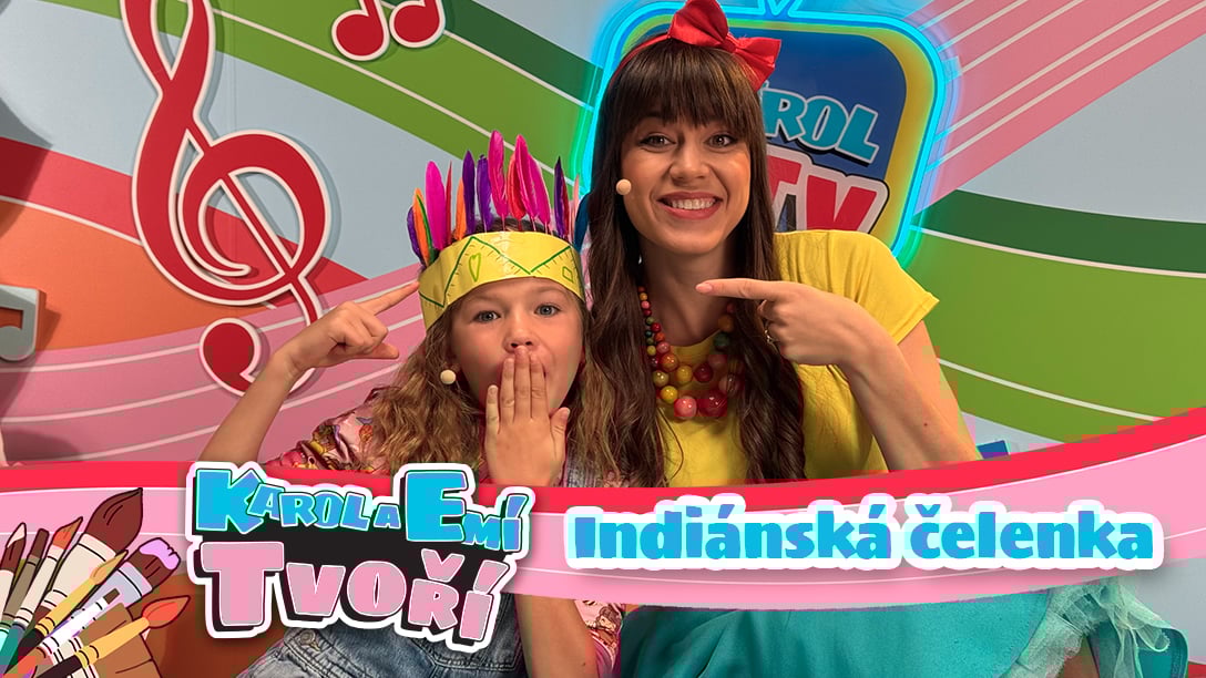 Indiánská čelenka - Karol a Emí tvoří