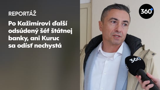 120 tisícový úplatok nie je prekážkou, R.  Kuruc zostáva šéfom štátnej banky: “Stále existuje prezumpcia neviny, že?” reaguje