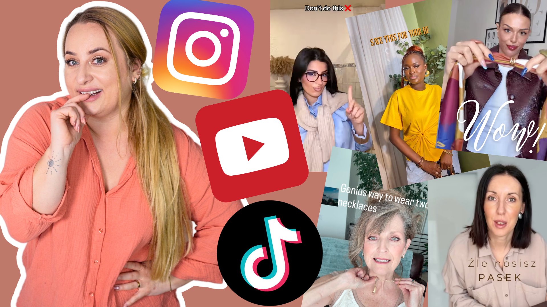 TRIKI Z INSTA: ZA DUŻE UBRANIA, SPRYTNE TOREBKI, BIŻUTERIA, PASKI