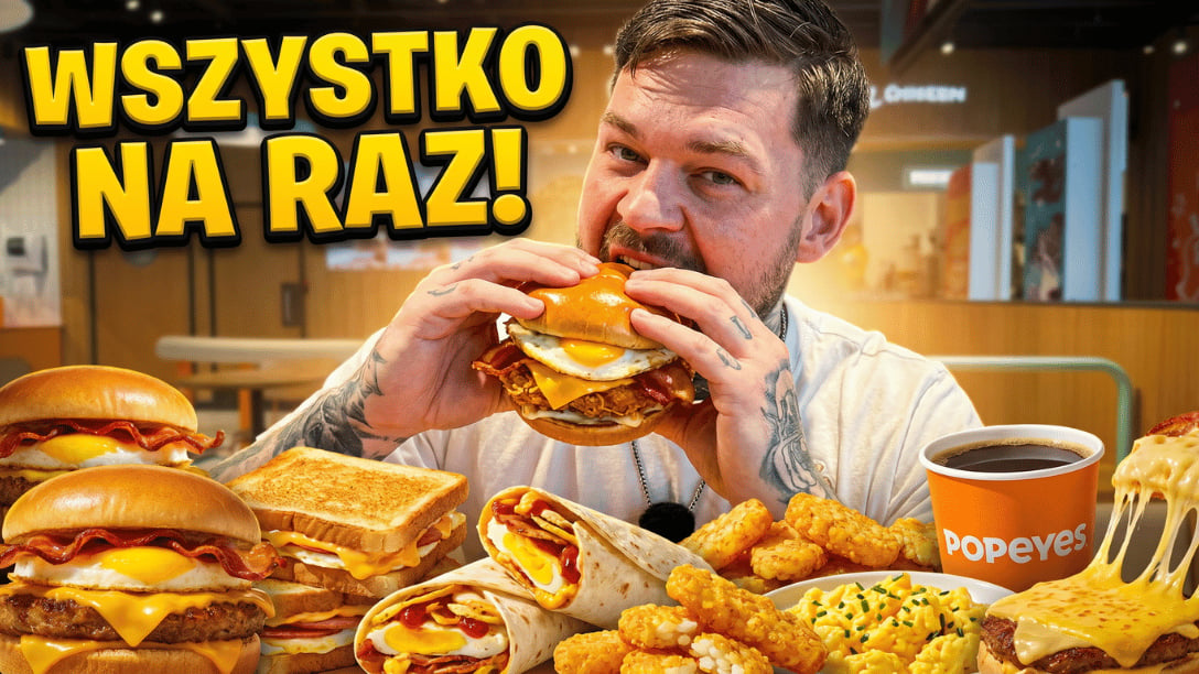 Maksymalnie: ZJADAM WSZYSTKO Z POPEYES NA ŚNIADANIE!