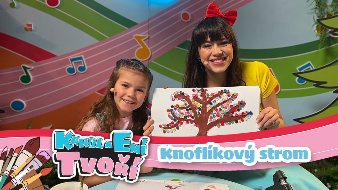 Knoflíkový strom- Karol a Emí Tvoří