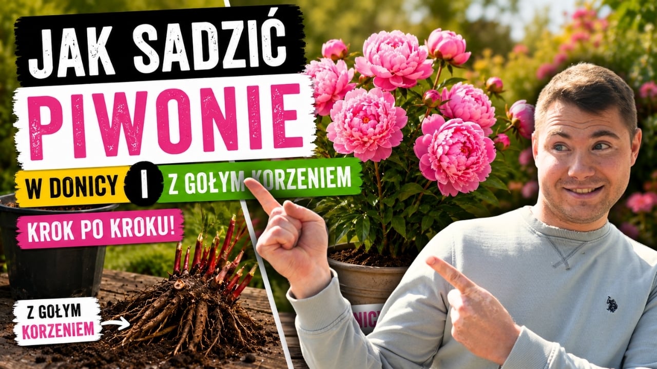  Sadzenie piwonii 🌸 Z donicy i z karpy krok po kroku