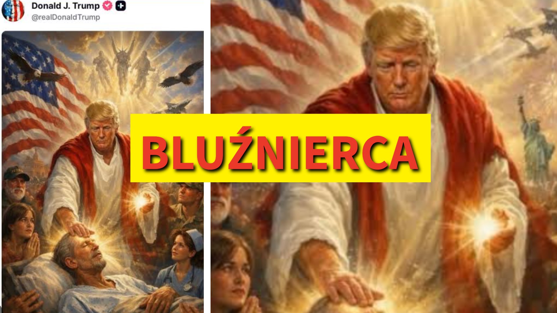 Trump okazał się być... Jezusem Chrystusem.