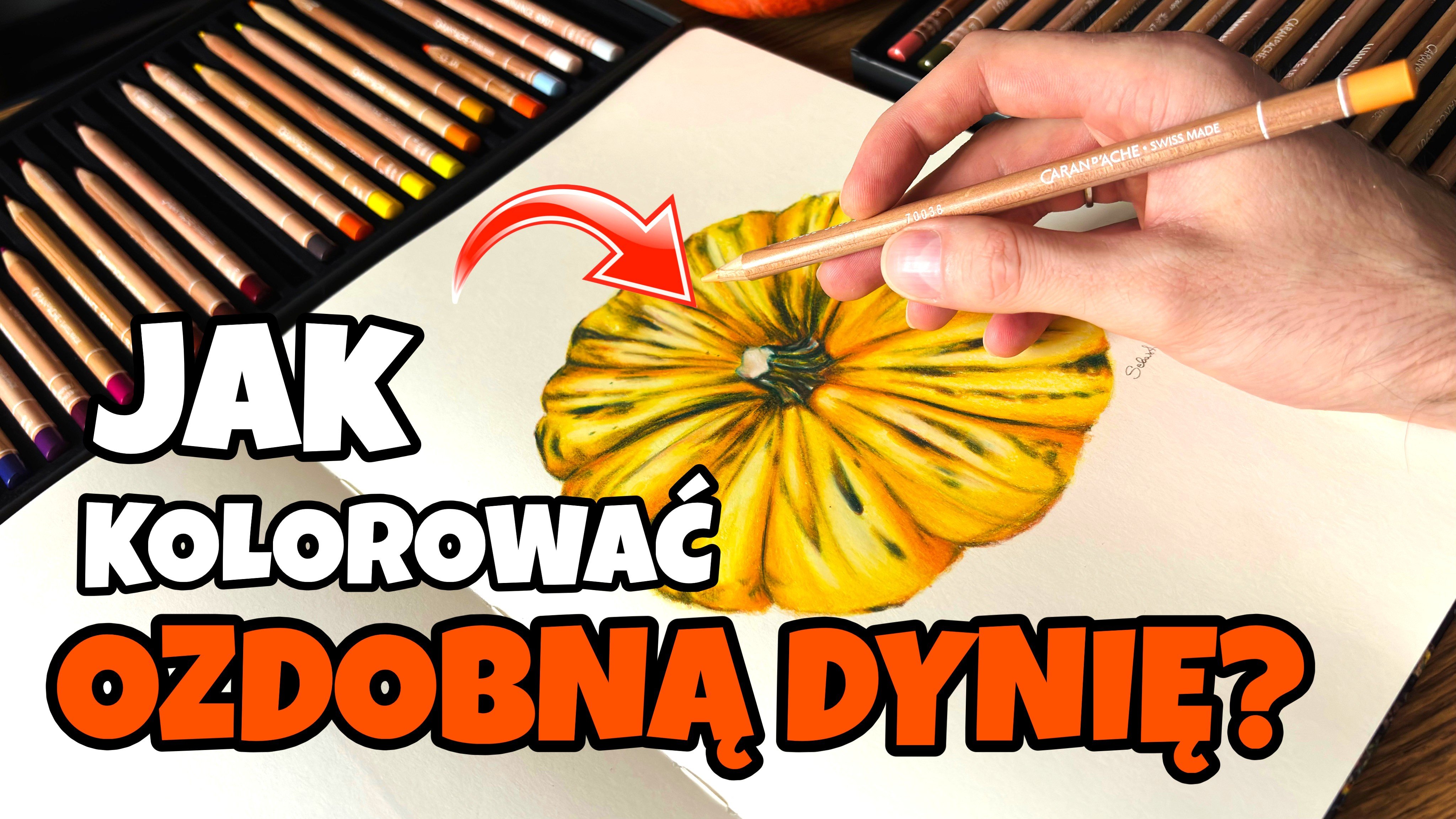 Jak Kolorować - REALISTYCZNĄ DYNIĘ 🎃