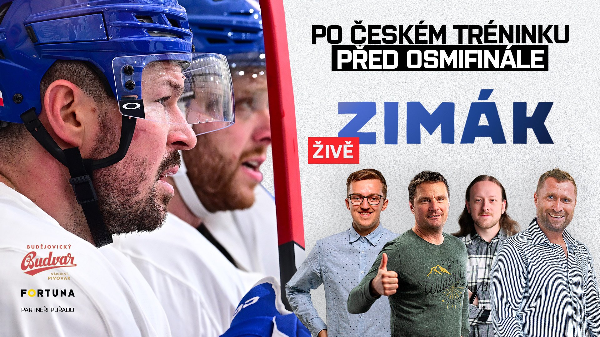 Zimák ŽIVĚ: Česko vs. Dánsko! A pak Kanada? Pastrňákova role, Rulík a budoucnost