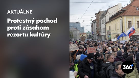 "Kultúru si nedáme!" Bratislavou pochodovalo 14 000 ľudí. "Nebojím sa pána" spievali folkloristi