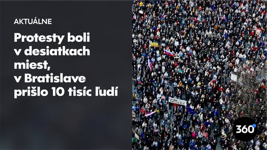 Režisér Bebjak na proteste v Bratislave: 