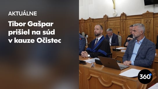 Tibor Gašpar prišiel na súd v kauze Očistec