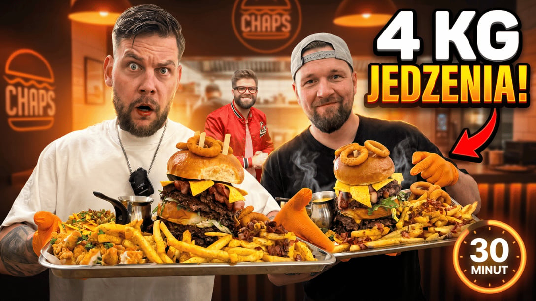 Maksymalnie: 4 KG JEDZENIA w 30 MINUT?! 🍔 