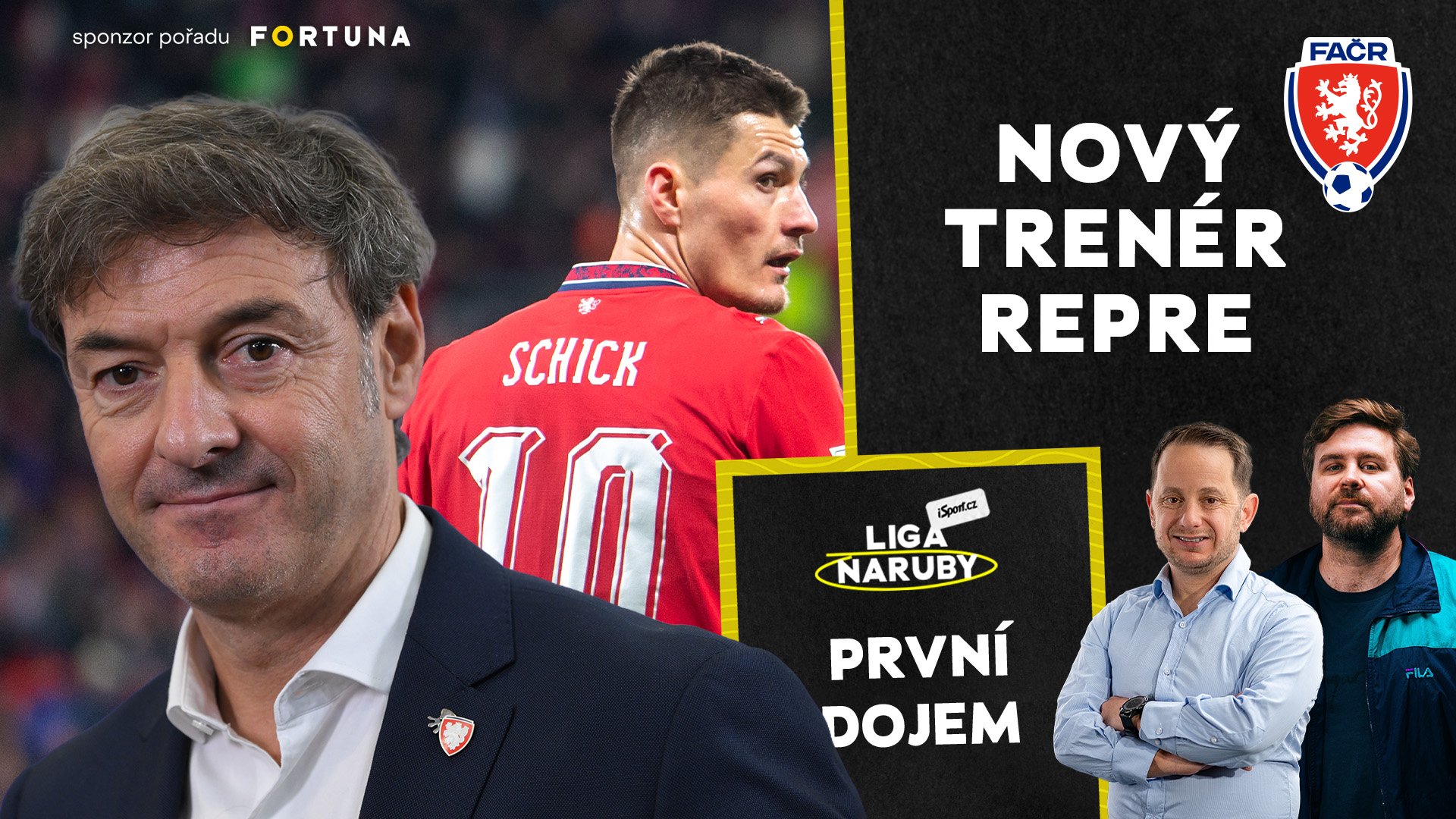 Nový kouč reprezentace chce letět za Schickem. Přemluví ho? Deniu může čekat až čtyřletá mise | První dojem