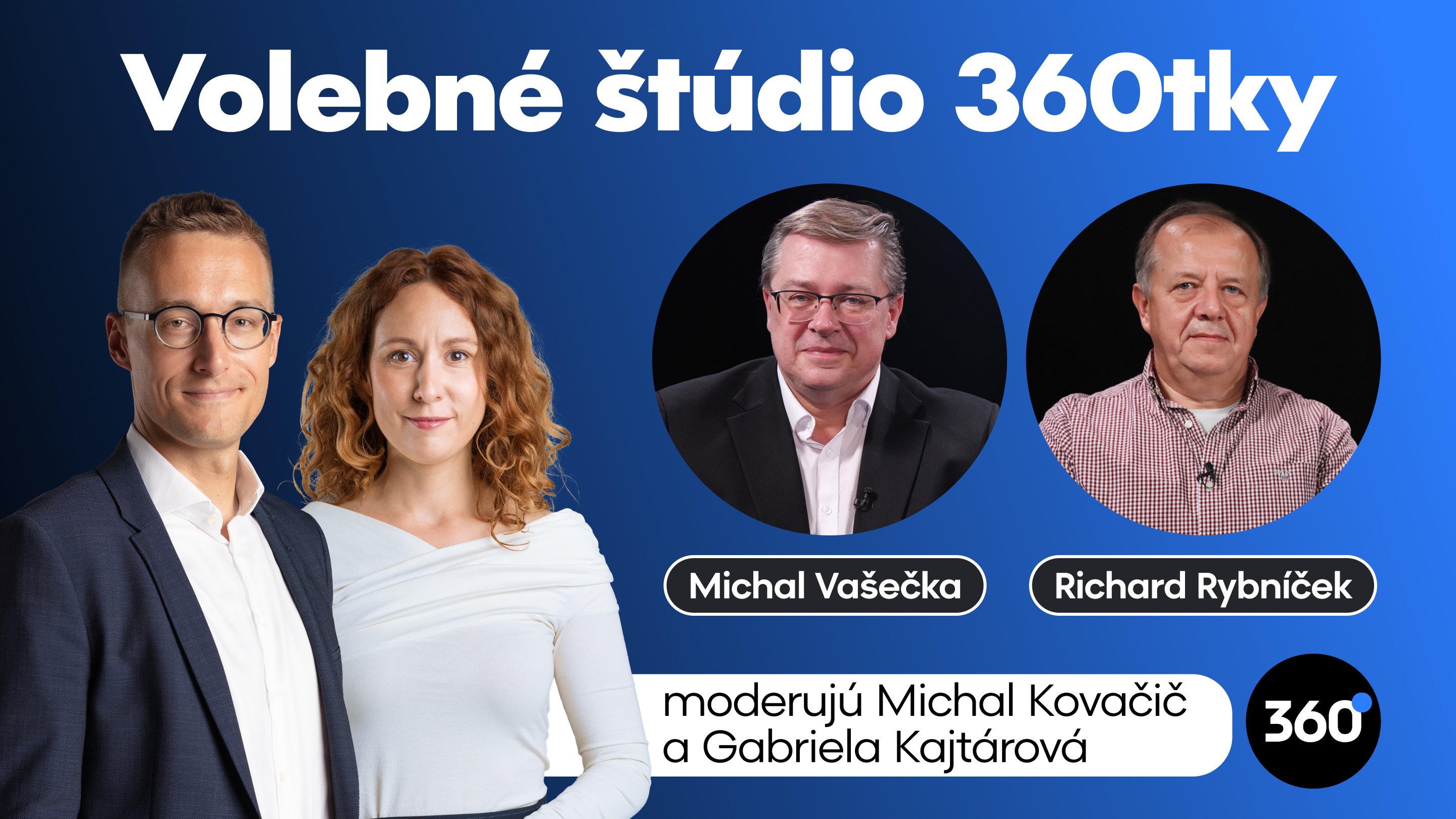 Volebné štúdio 360tky s Michalom Vašečkom a Richardom Rybníčkom