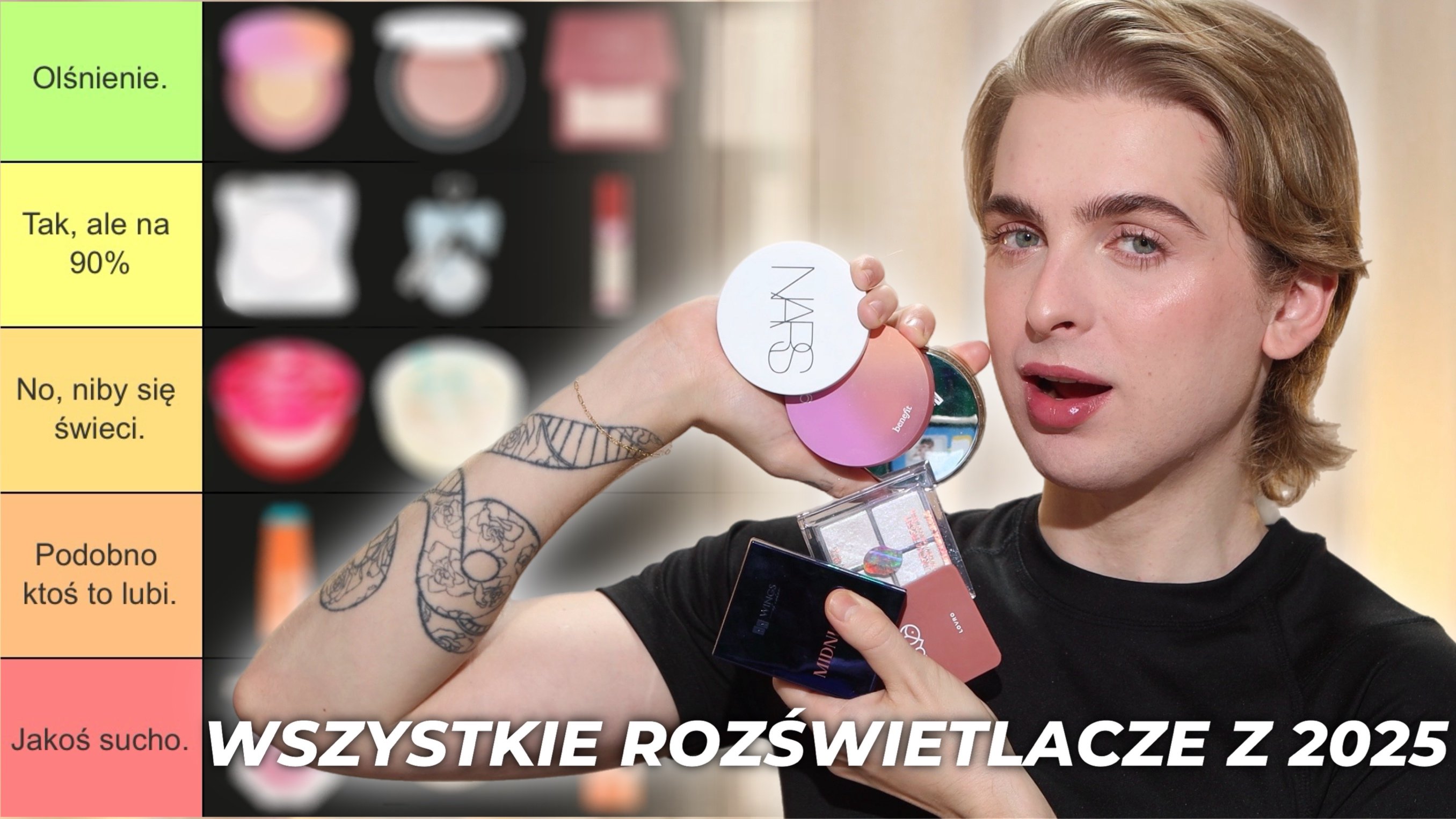 Najlepsze i najgorsze rozświetlacze 2025 | Tierlista 34 produktów