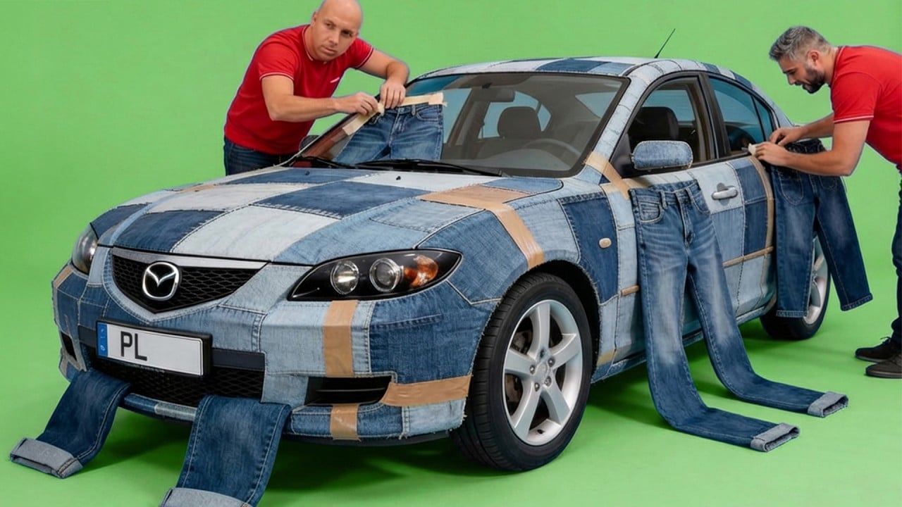 Zrobiliśmy AUTO z JEANSU!