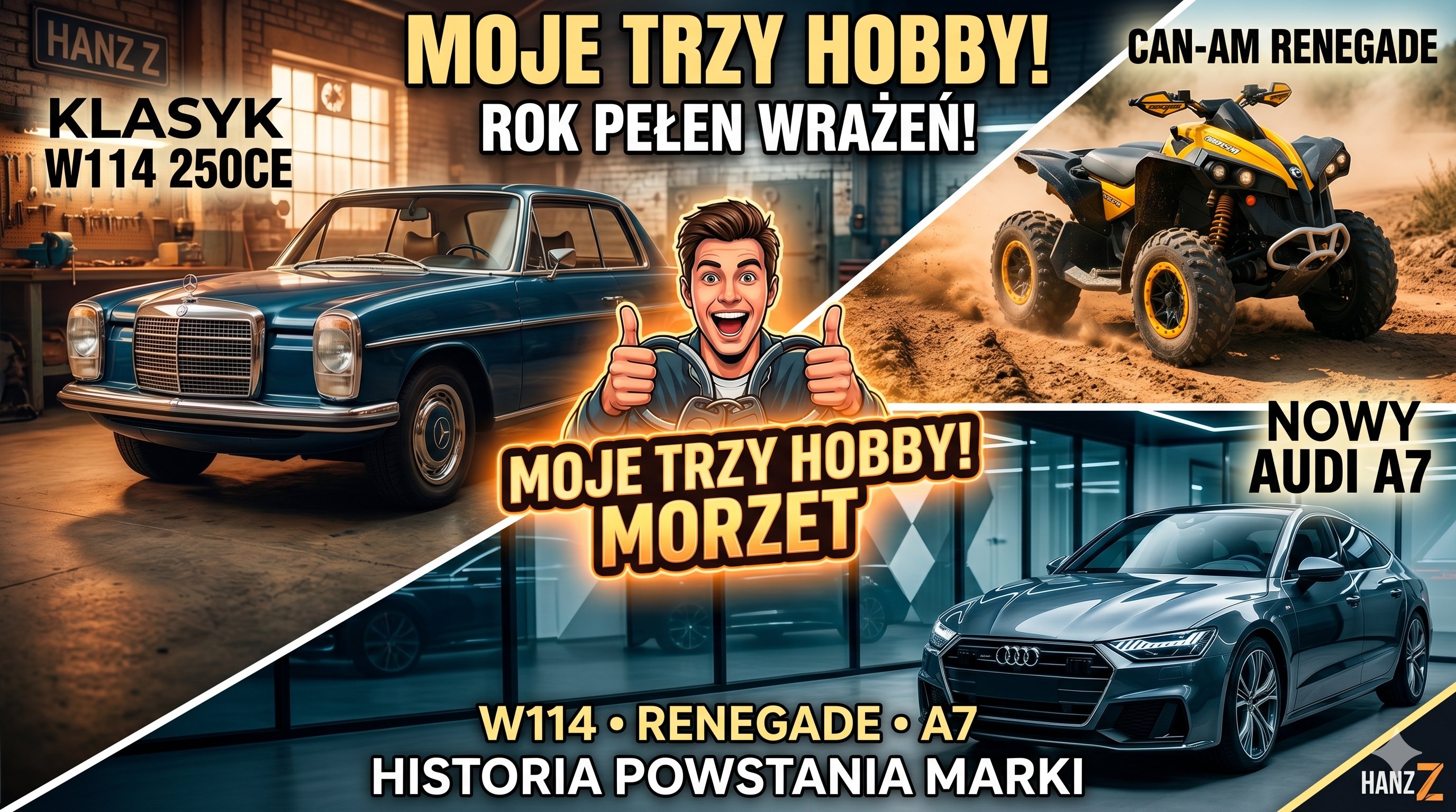 Mercedes W114 250CE / Moje Hobby - Rok Pełen Wrażeń / Historia Powstania Marki Jak i Modelu A7